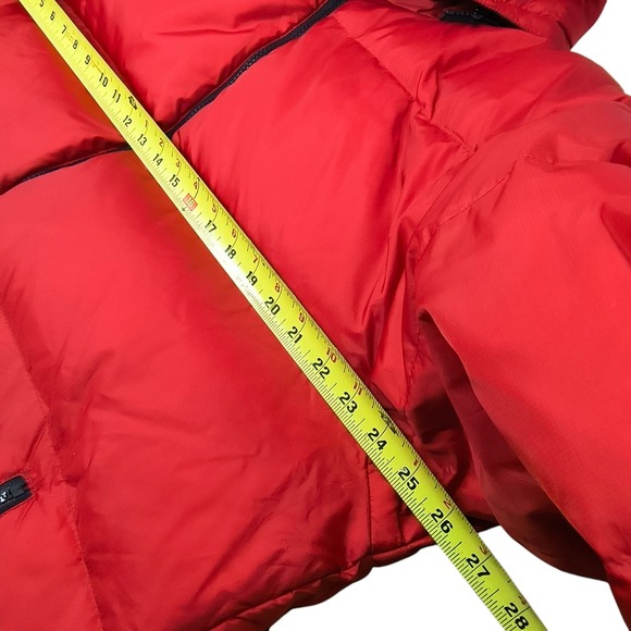 Moose Creek Jacket Reversible Down Puffer Men's Large Red Blue Full Zip *Read* - Picture 3 of 12